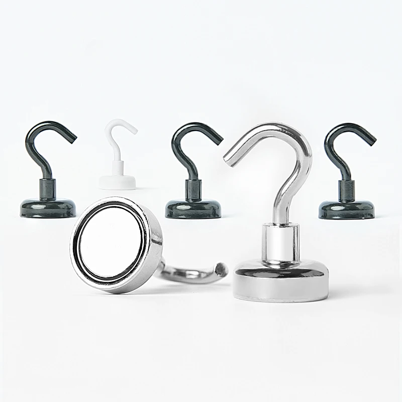 

JONSOON 2pcs Magnetic Hook Strong Wall Mount Holder Removable for Fridge Kitchen Bathroom Hook Storage Accessories