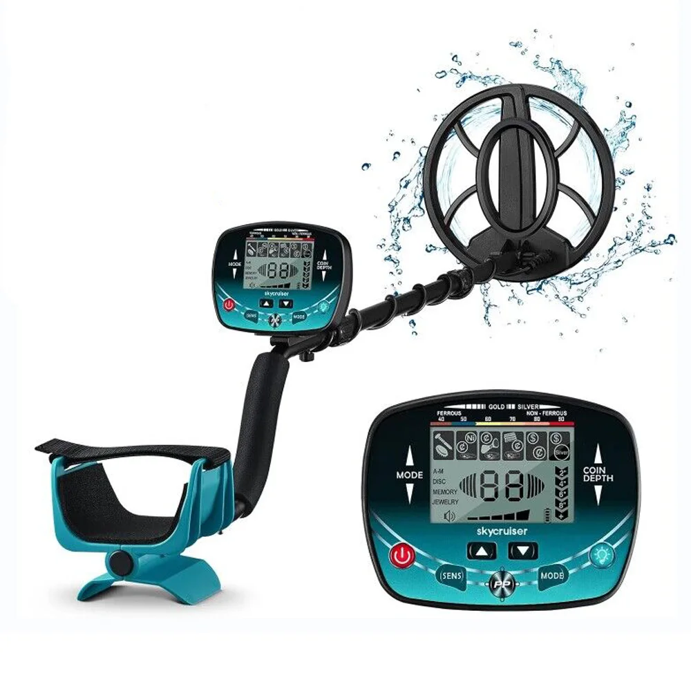 

Профессиональный золотой металлоискатель, высокопроизводительный подземный охотник за сокровищами, глубокий поиск, ЖК-дисплей, супер стабильный