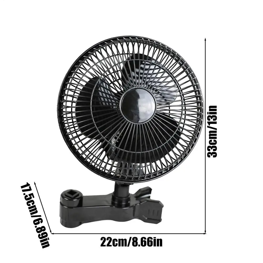 

2-скоростной клип-вентилятор для палатки черный