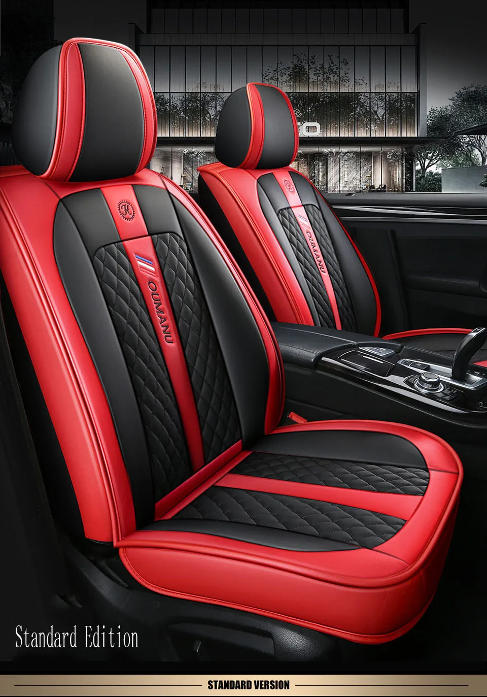 

Car universal seat cover breathable PU leather for modern getz solaris creta elantra santa fe tucson ix25 ix35 car