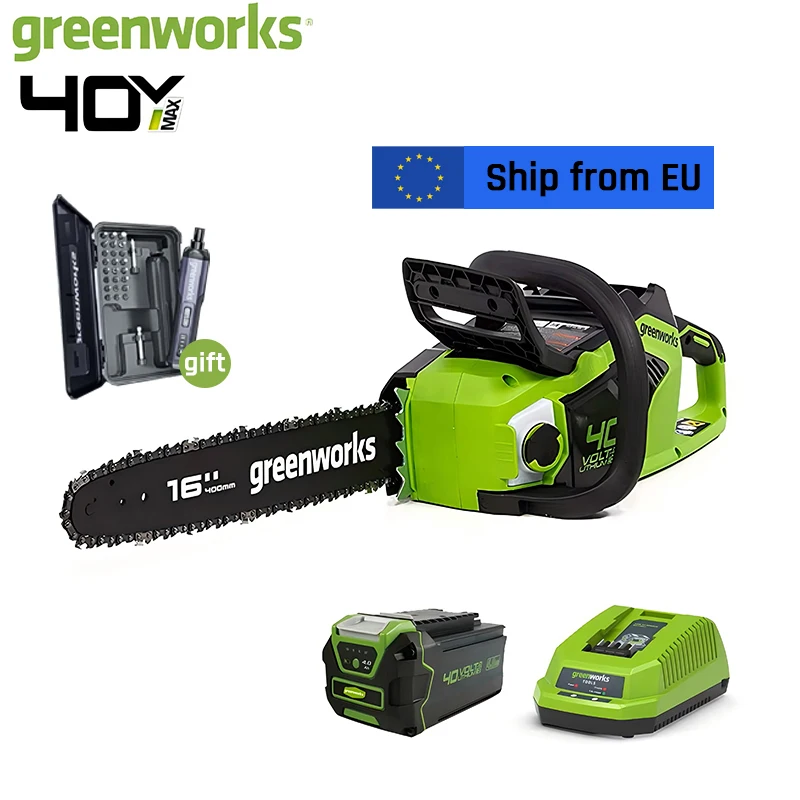 Бесщеточная бензопила Greenworks Gen2 40 В профессиональная садовая пила 20 м/с