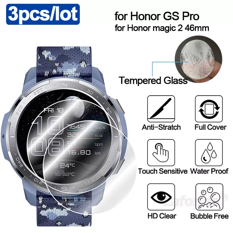 

Factory Direct Selling Watch GS Pro Screen Protector 9H Tempered Glass for Honor Watch Magic 2 46mm Accessories Protection Glass
