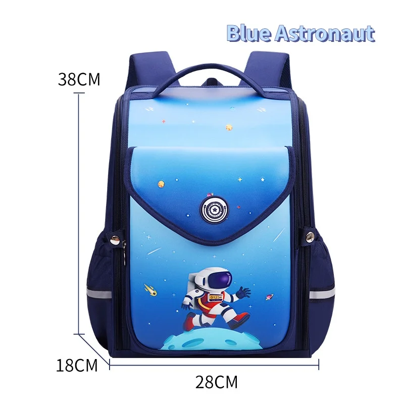 New Grade 1-6 Gradient Pink Children Cartoon Unicorn Mermaid Dinosaur Backpacks Girl Boy British Style Fashion Large Schoolbags