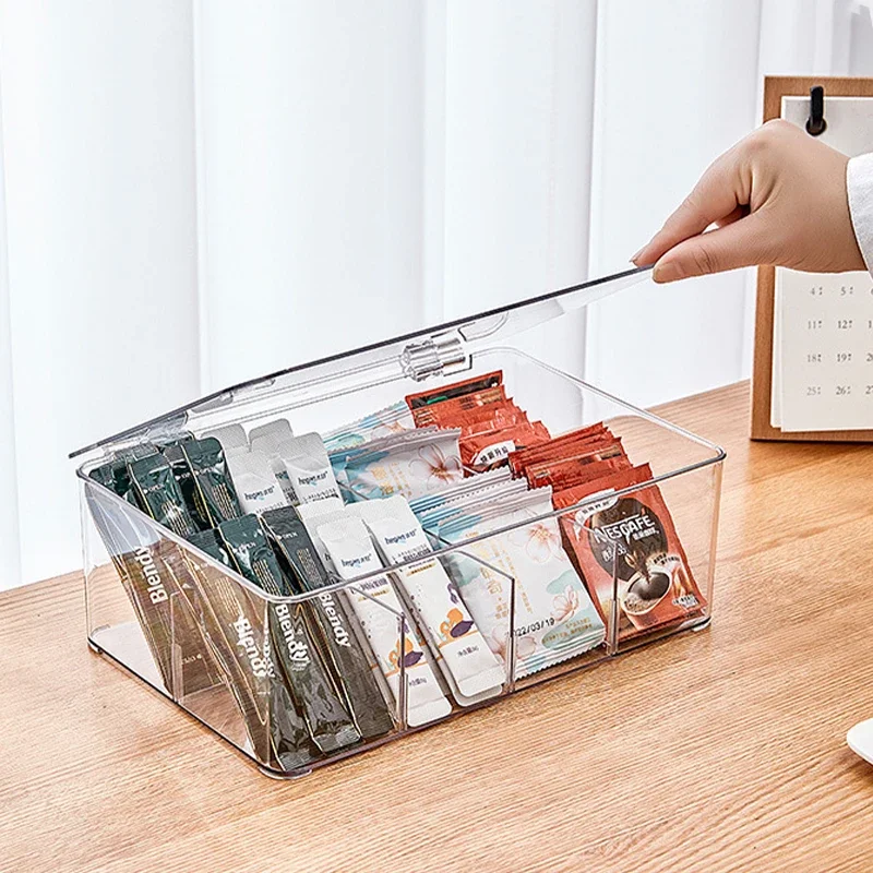 

Container Bag Box Cosmetics Box Compartment Tea Storage Home Sorting Coffee Sundries Storage Drawer Case Type Acrylic Capsule