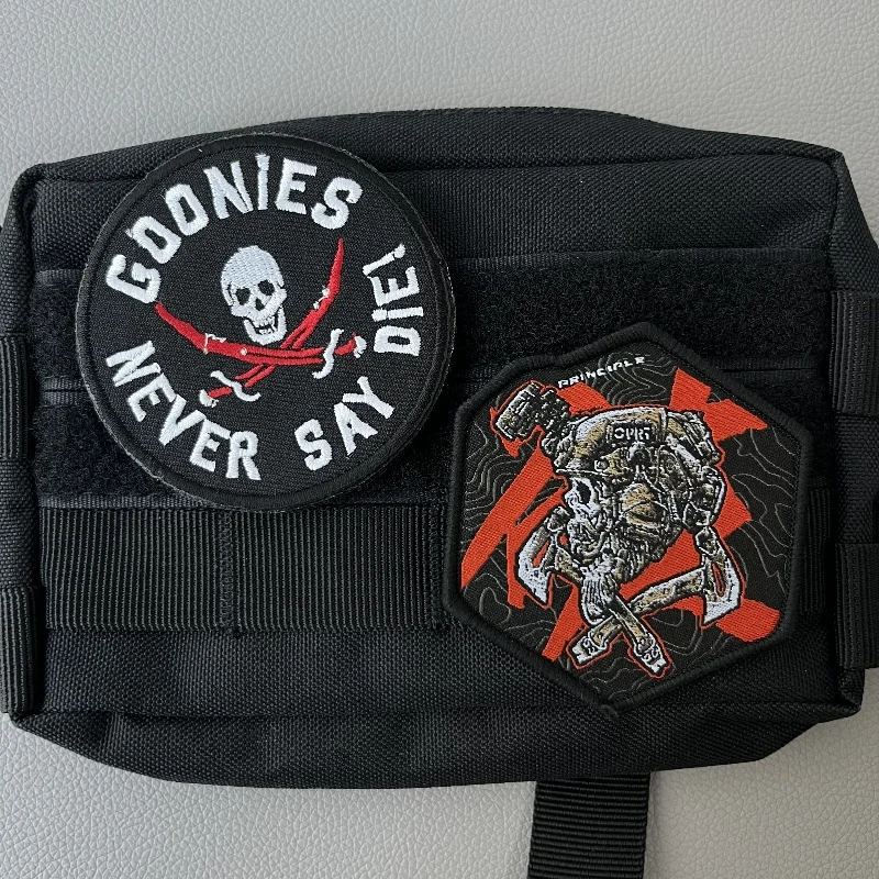 Двойные мечи с черепом вышивка тактический крючок и петля на одежде Любительский