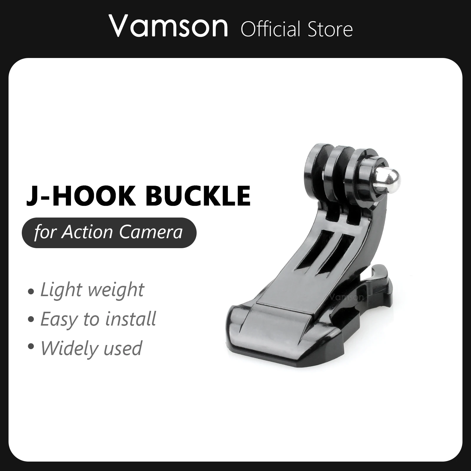 Vamosn for GoPro Accessories J-Hook Buckle Tripod Mount For GoPro Hero 11 10 9 8 7 6 5 for Insta360 for DJI  SJ400 for Yi VP109