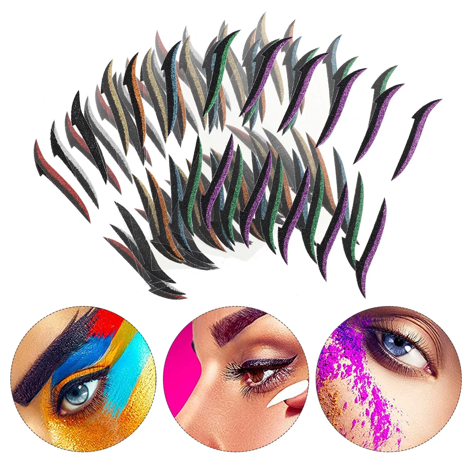 

40 Pairs Eyeliner Stickers Double Eyelid Stickers Fashion Double Eyelid Strips