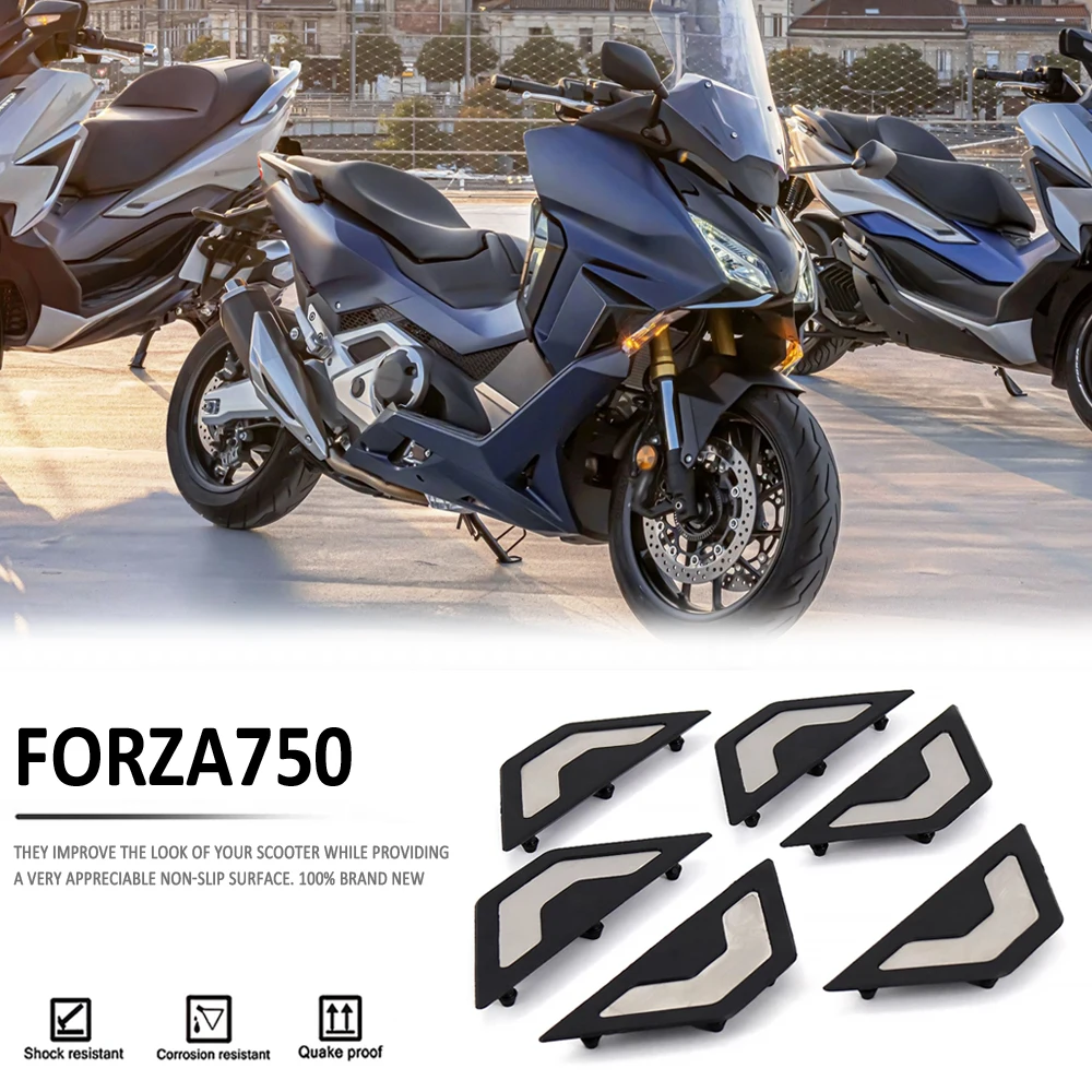 

New Motorcycle Parts Footstep Decoration Non-slip Foot Pad Footrest Pedal Plate Part For Honda FORZA-750 Forza 750 NSS750 2021