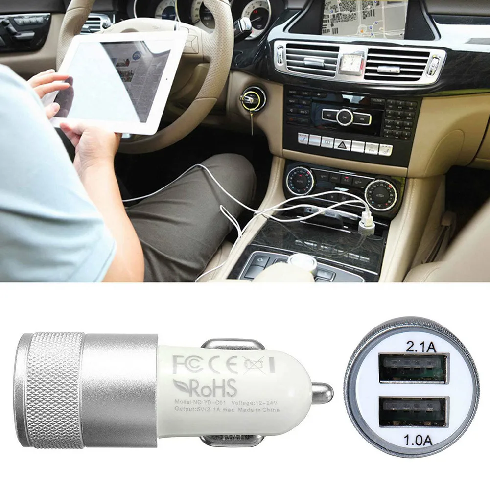 

12-24V Car Charger 3.1A Accessories Adapter Cigar Lighter Mobile Phone