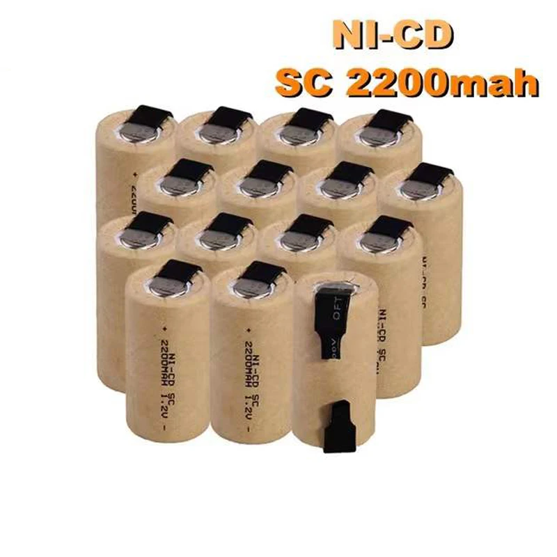 

Free ShippingScrewdriver Electric Drill SC Battery 1.2V 2200mah SubC Ni-Cd Rechargeable Battery with Label Power Tool NiCd SUBC