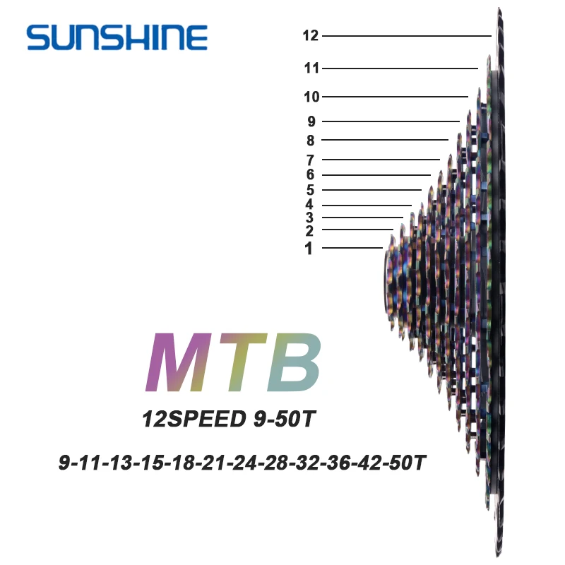 SUNSHINE MTB велосипед CNC XD кассета 11 12 Скоростей K7 12V/11V горный велосипедный маховик