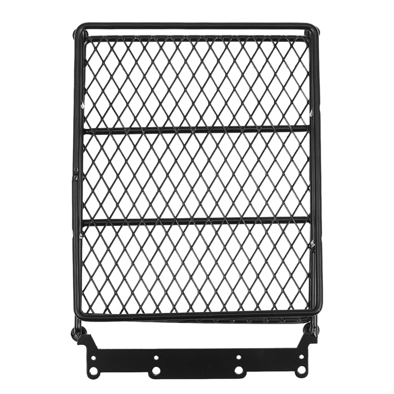 

1/10 RC Car Rock Crawler Metal Roof Rack Luggage Carrier With LED Lights Bar For TAMIYA CC01 AXIAL SCX10 D90