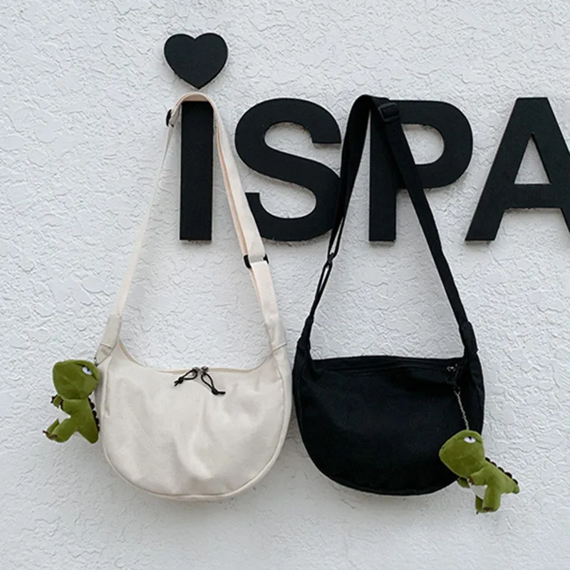 

Сумки через плечо для мужчин и женщин, однотонная холщовая модная Универсальная Многофункциональная Повседневная сумка через плечо в стиле Харадзюку, простая сумка в Корейском стиле