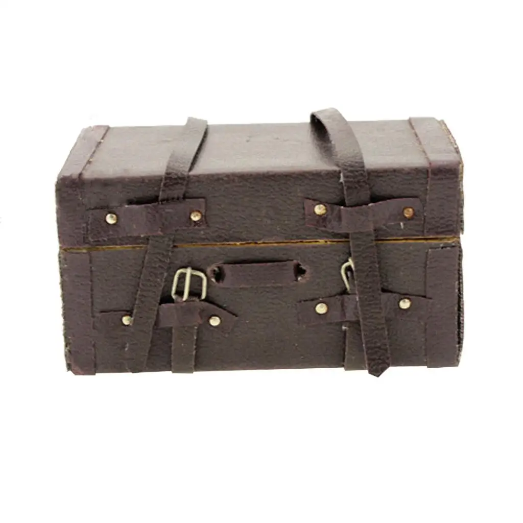 

: Пластиковый чемодан для кукольного домика 12 дюймов для декоративных моделей аксессуаров