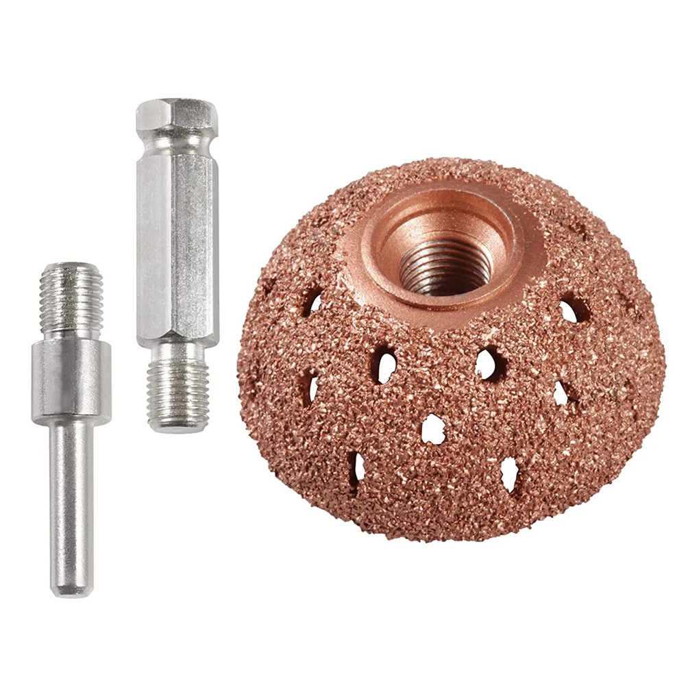 

55 мм буферное колесо для шин чаша тип Шлифовальная головка инструмент для ремонта шин из вольфрамовой стали с 2 шт. адаптеров для соединител...