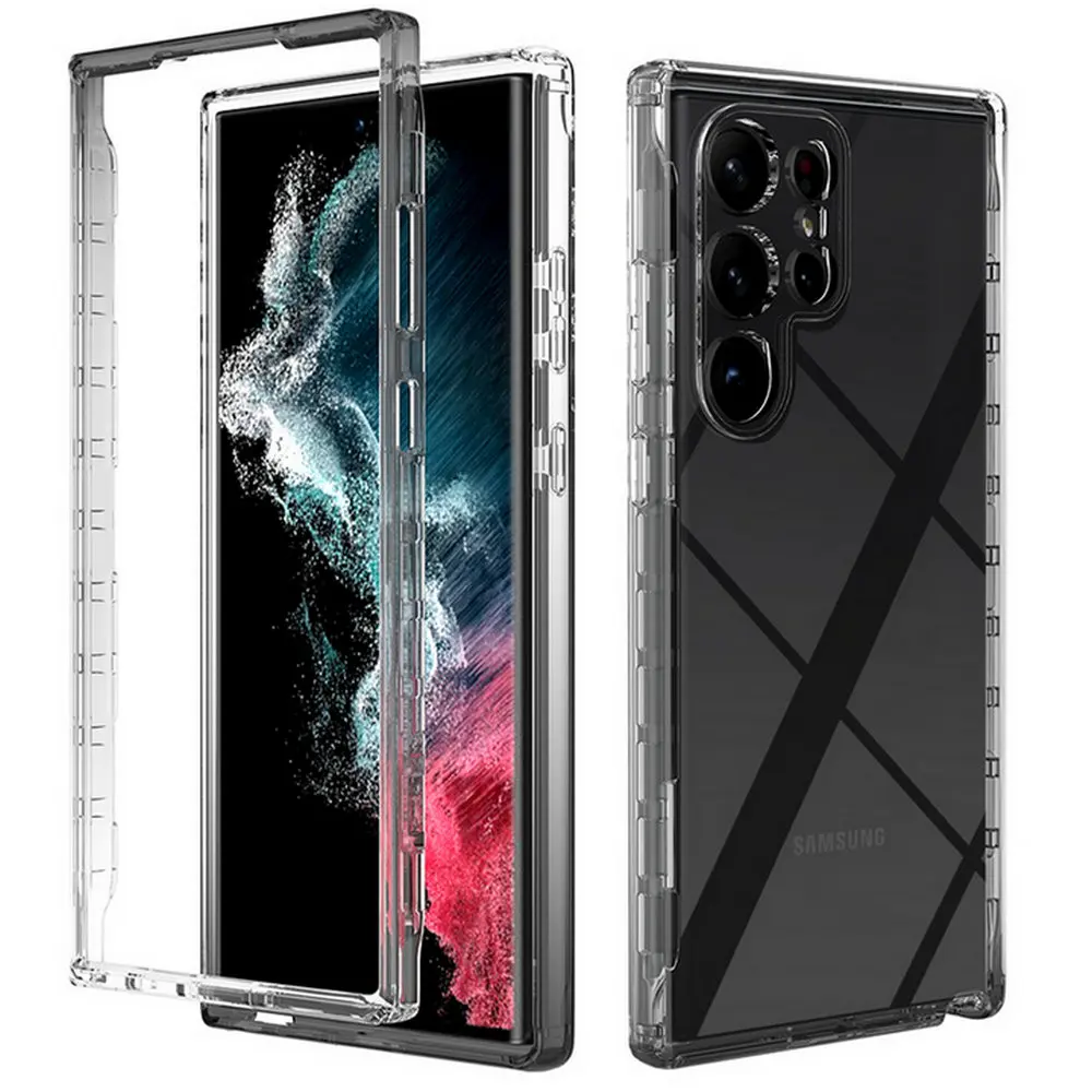

S23 S22 S21 S20 FE 5G Transparent Case for Samsung Galaxy S23 Ultra Back Cover for Galaxy S22 S21 S20 S10 Plus Note 10 Lite Etui