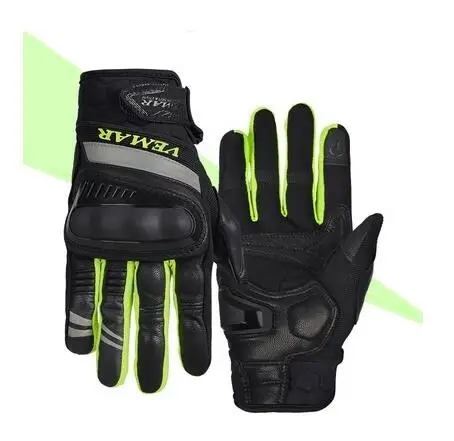 Мужские мотоциклетные перчатки Vemar защитные красные для сенсорных экранов