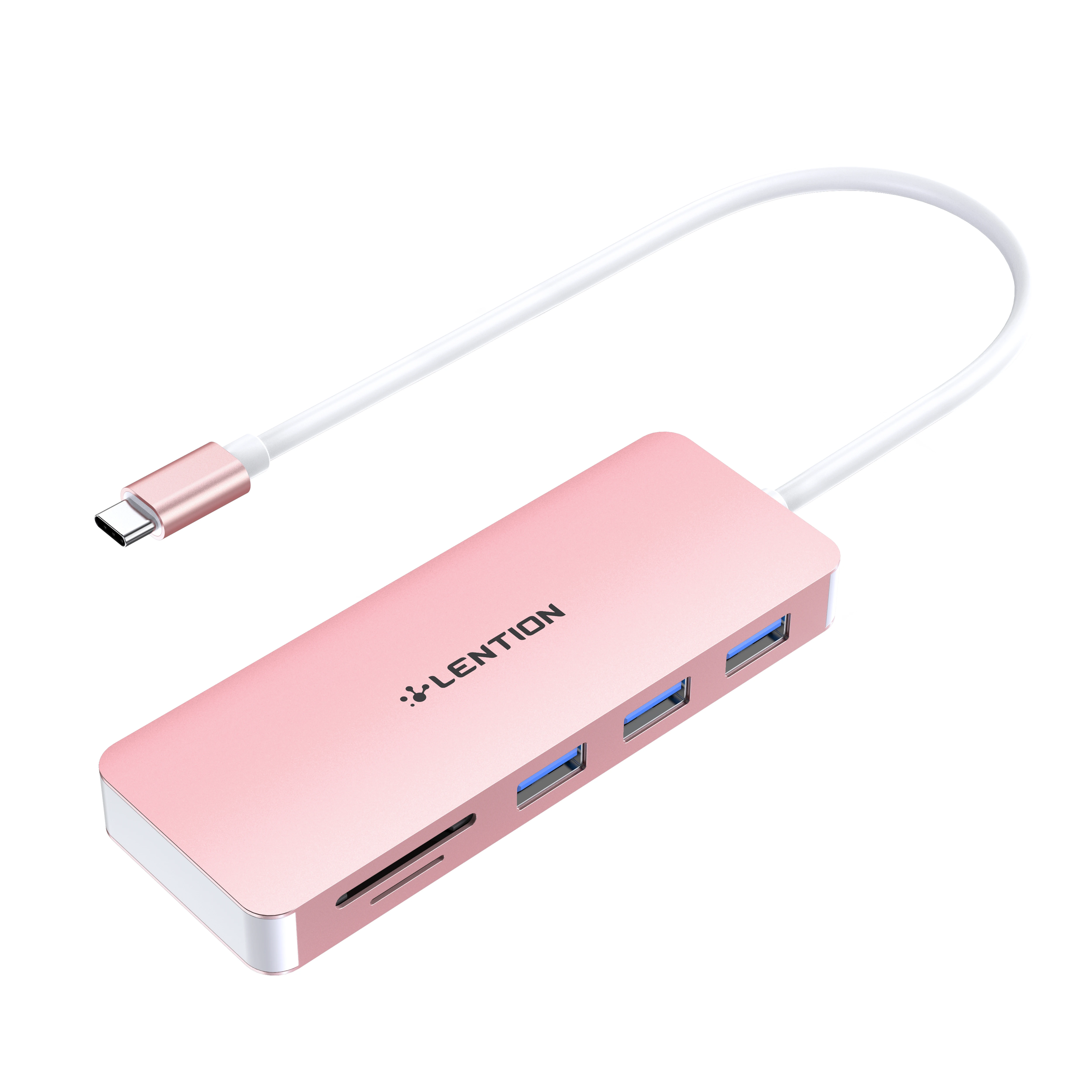 USB-концентратор Lention с HDMI, кардридерами, гигабитным Ethernet, зарядкой, USB 3,0, Aux-адаптером для MacBook Pro, New Mac Air