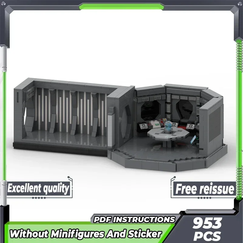 Популярная звездная модель фильма Moc строительные кирпичи легкий крейсер мост