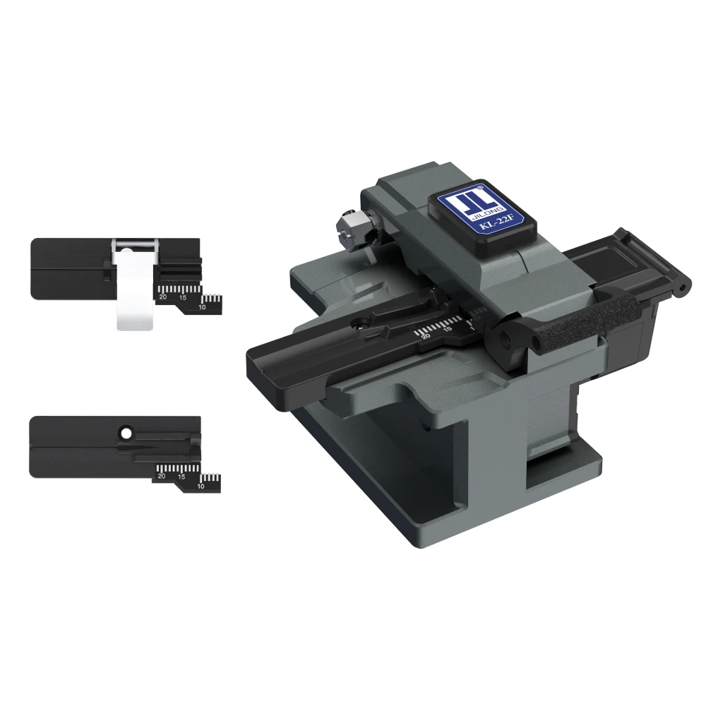 KL-22F JILONG High Quality Fiber Optic Cleaver Pocket Portable Fiber Cleaver Double Fixture Fiber Cleaver Blade Life 48000 Times