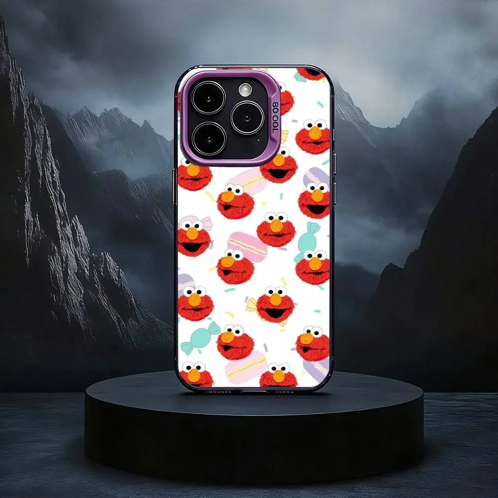 Чехол для телефона Sesame S-Street Cookie Elmo Black Candy серебристого цвета для iPhone 17, 16, 15, 14, 13, 12, 11 Plus, Pro Max (art.: 3920dd22349d0) - 3920dd22349d0