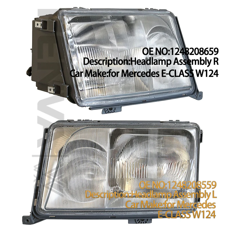 

Пара фар 1248208659 1248208559 подходит для Mercedes Benz W124 S124 C124 A124