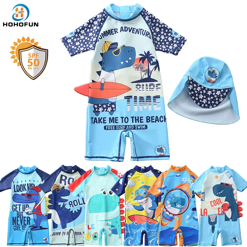 

Baby Swimsuit One-Piece Swimming Suit for Boys Shark Dinosaur Toddler Kids Bathing Suit Children's Swimwear Boy Summer Beachwear