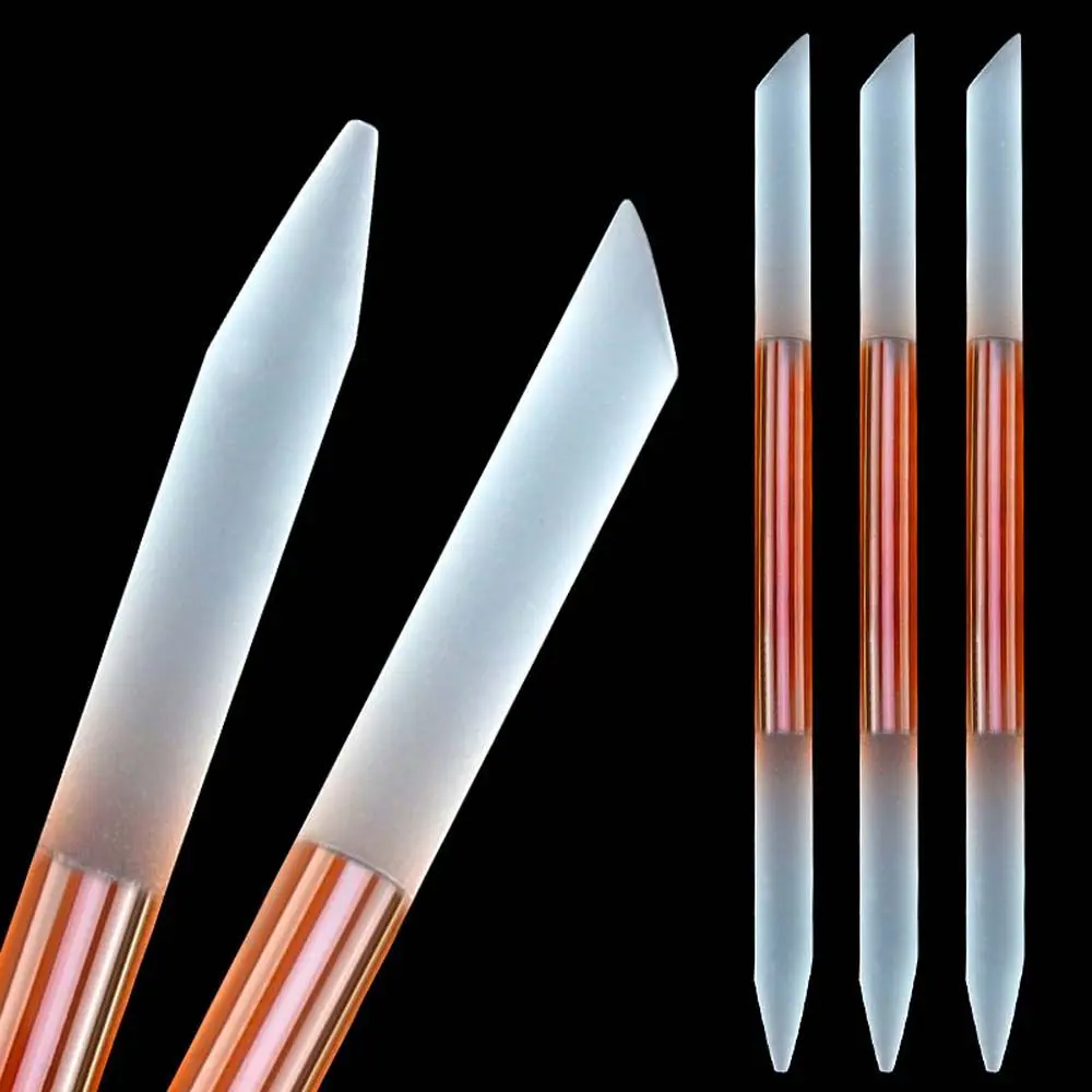 

Glass Cuticle Pusher Nail File Double Sided Crystal Glass Nail Tools Pedicure Precision Cuticle Remover For Manicure