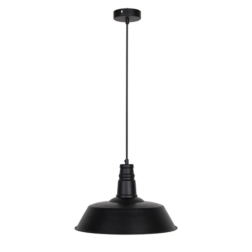 

Black/White/Red Retro Metal Ceiling Pendant Light Lampshade Industrial Cafe