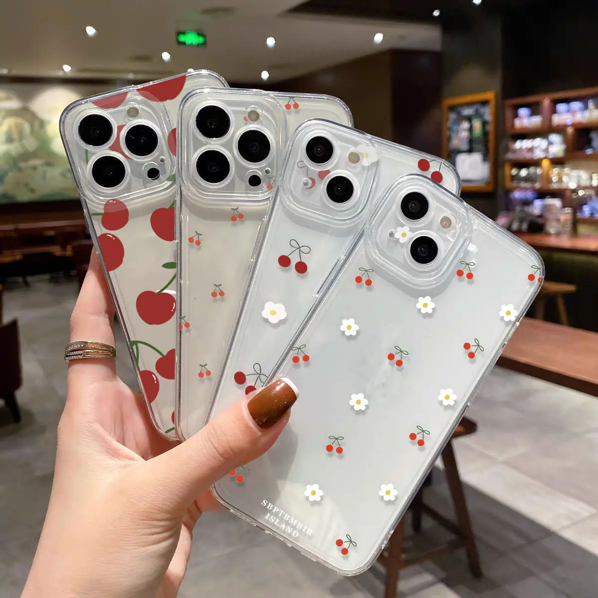 Case For Xiaomi Mi 11 Lite 11T Pro POCO X6 5G X5 X4 X3 GT M3 F5 NFC F3 cover Soft Cherry Fruit Flower