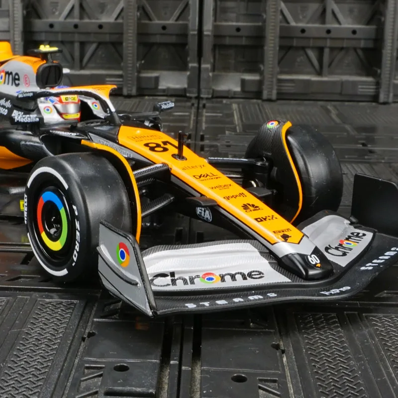 Фото Модель автомобиля McLaren MCL60, масштаб 1:24, имитация гоночного болида Формулы-1, из сплава, подходит для коллекционирования и может быть подарен. №3