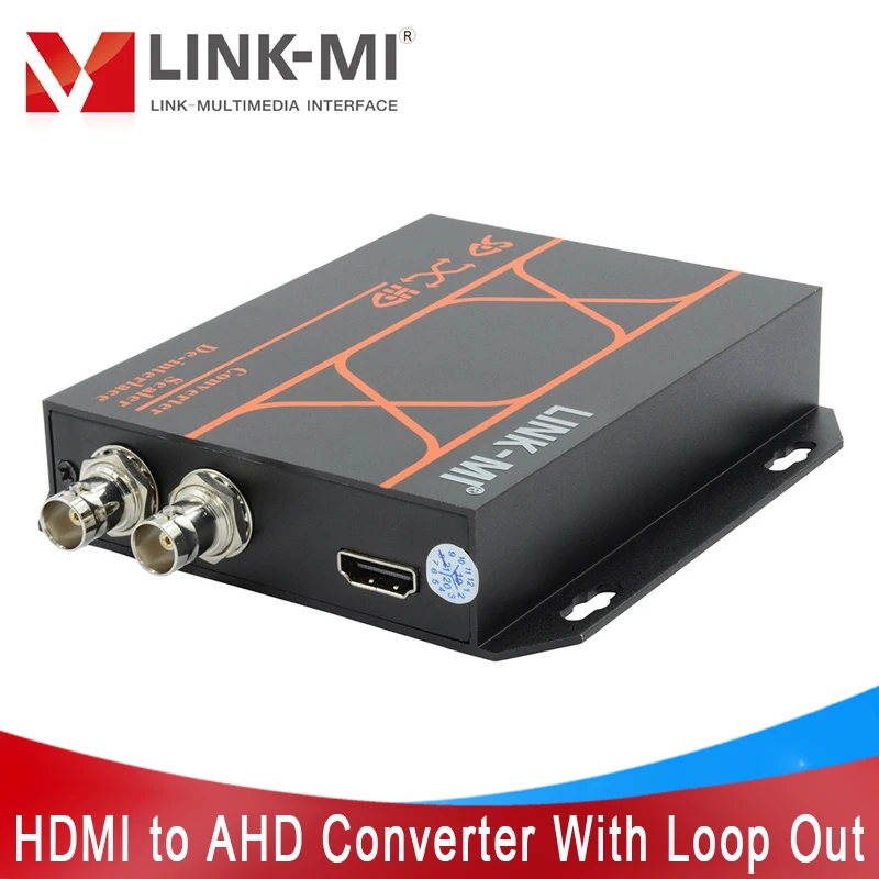 LINK-MI ретранслятор hdmi-ahd с 1 циклическим выходом AHD до 1000 м, поддержка 1080p @ 30 Гц/1080p @ 25 Гц CEC AHD видео конвертер