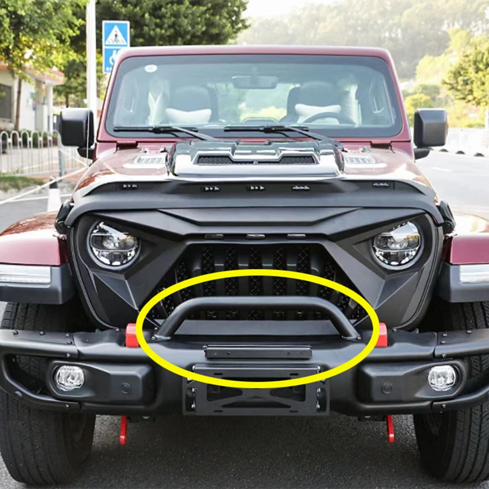 SXMA JL1049-2 N Bar Tube Bull для Jeep Wrangler Передний бампер 10-летия Н-бар из нержавеющей стали