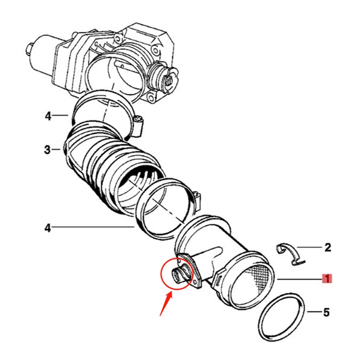 Датчик массового расхода воздуха автомобиля 0280217110 13621736224 MAF для BMW 3 7 серии E31 E36 E38