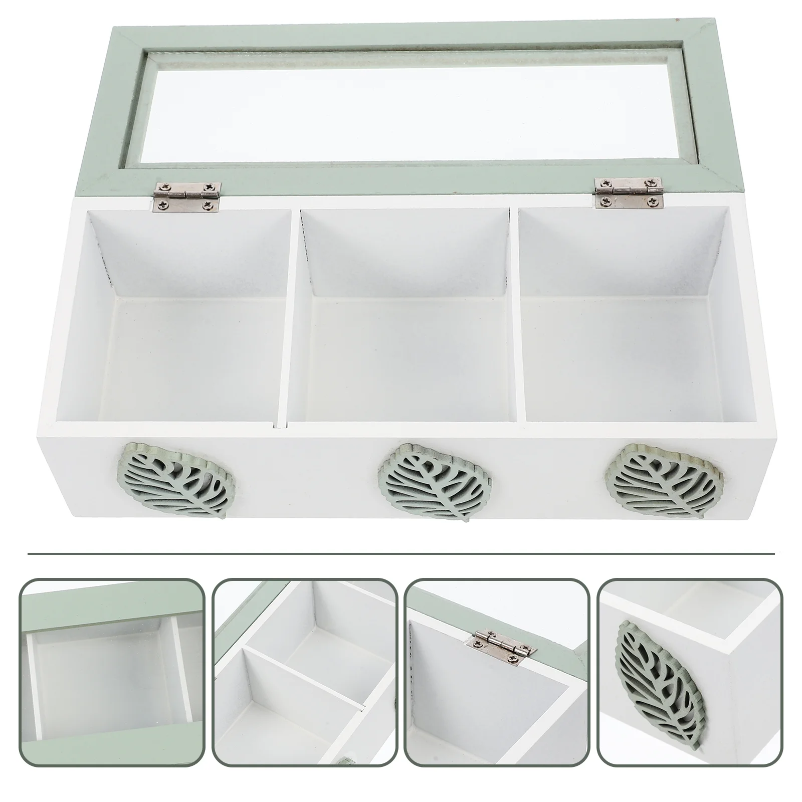 

Drawer Organizer Lid Small Storage Containers Jewelry Household Tea Bags Countertop Coffee Bar