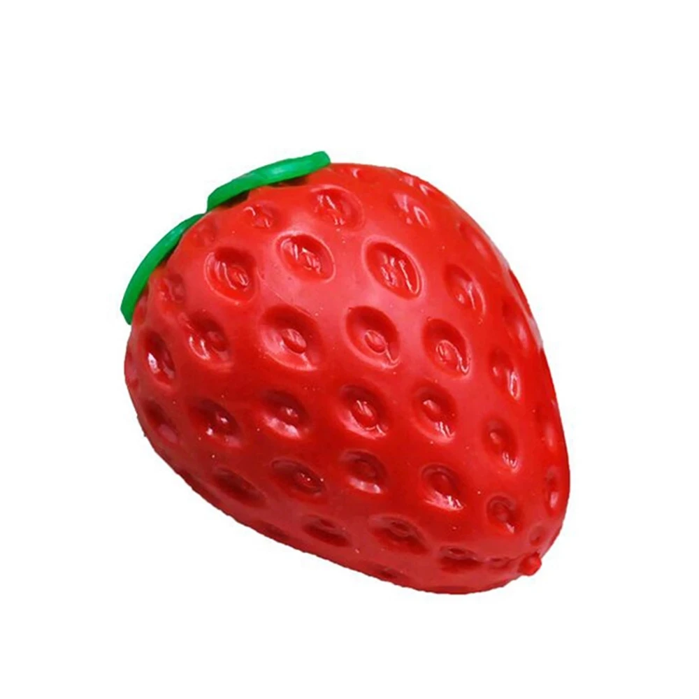 

Stress Relief Fruit Squeeze Decompression Toy Squishy Colorful Strawberry Ball Bubble Bead Ball Pinch Vent Ball Antistress Toy