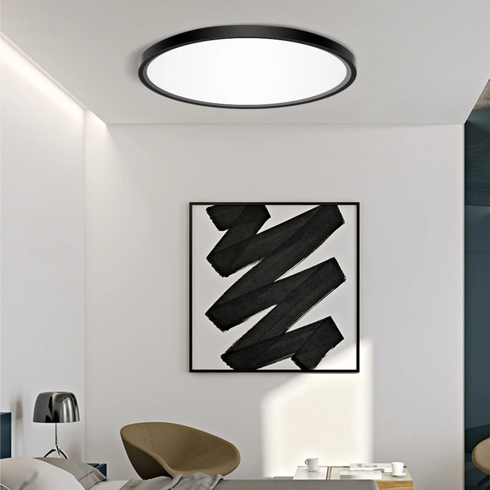 

Ультратонкий потолочный светодиодный светильник, круглая квадратная современная лампа с поверхностным креплением для гостиной, кухни, 9 Вт...