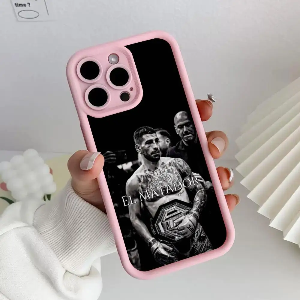 Фото Чехол для телефона I-Ilia Champion T-Topuria для iPhone 17 Air 16 15 Pro Max 14 13 Pro 12 Mini Plus, защитный чехол из ТПУ с дизайном 