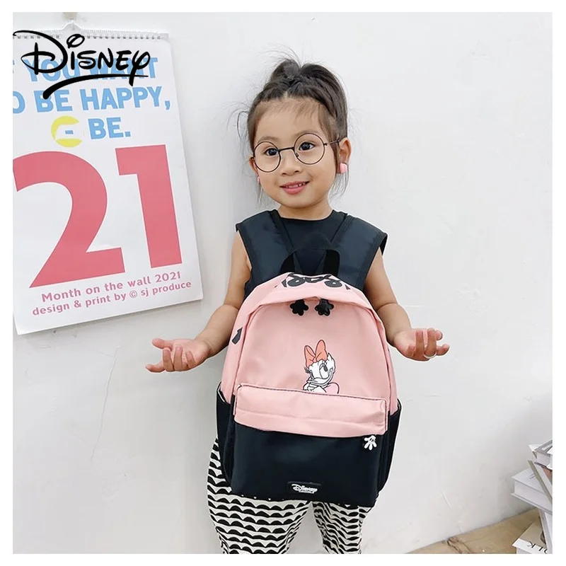 Disney Student School Bag for Kids Girls Mini Backpack Mickey Mouse Minnie Cartoon Kindergarten Toddler Backpacks Free Shipping