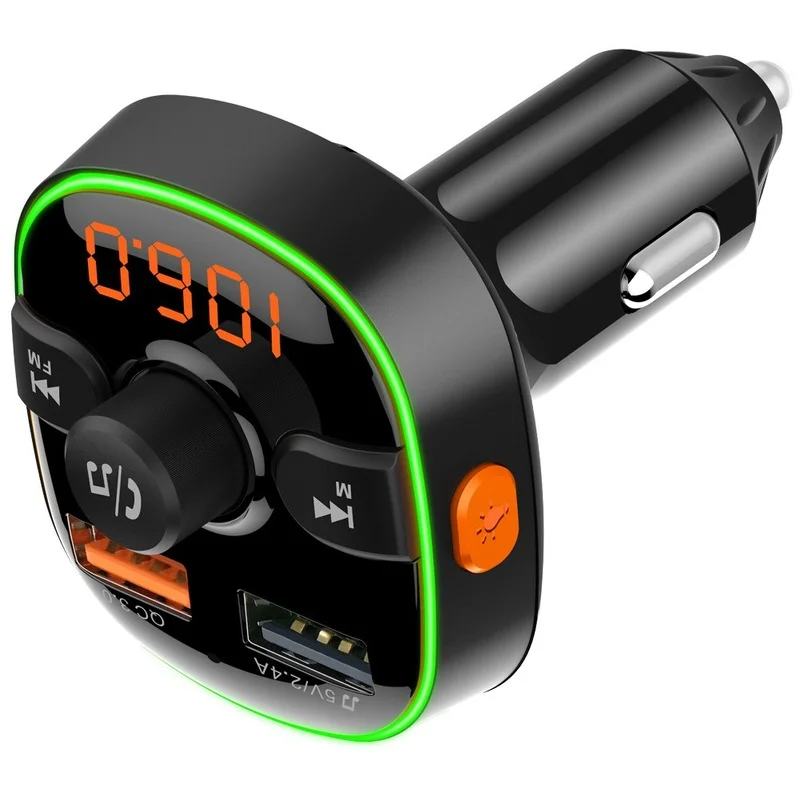Фото Автомобильное зарядное устройство с двумя USB-портами и mp3-плеером №3