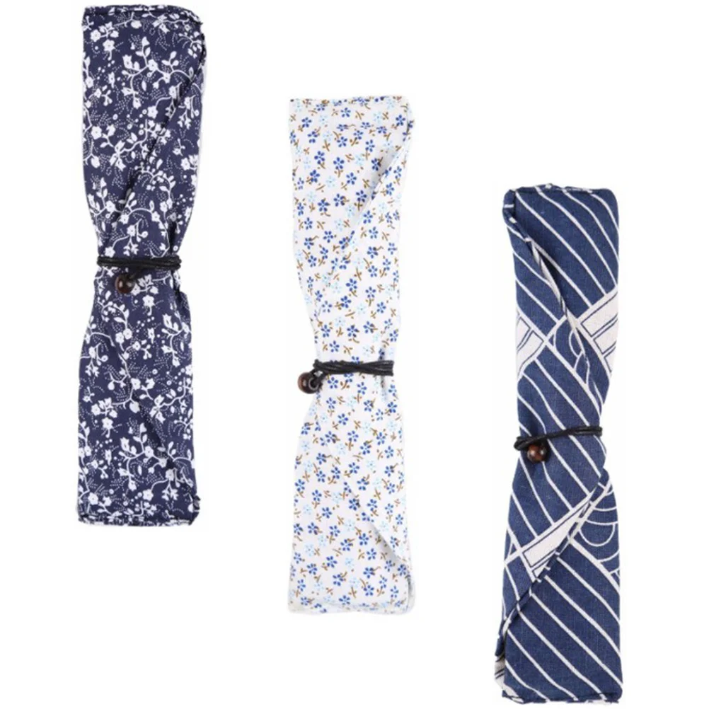 

3pcs Fabric Cutlery Bag Chopsticks Storage Pouch Packing Bags For Outdoor Dining Sets On Packaging Bag Organizer Pouch
