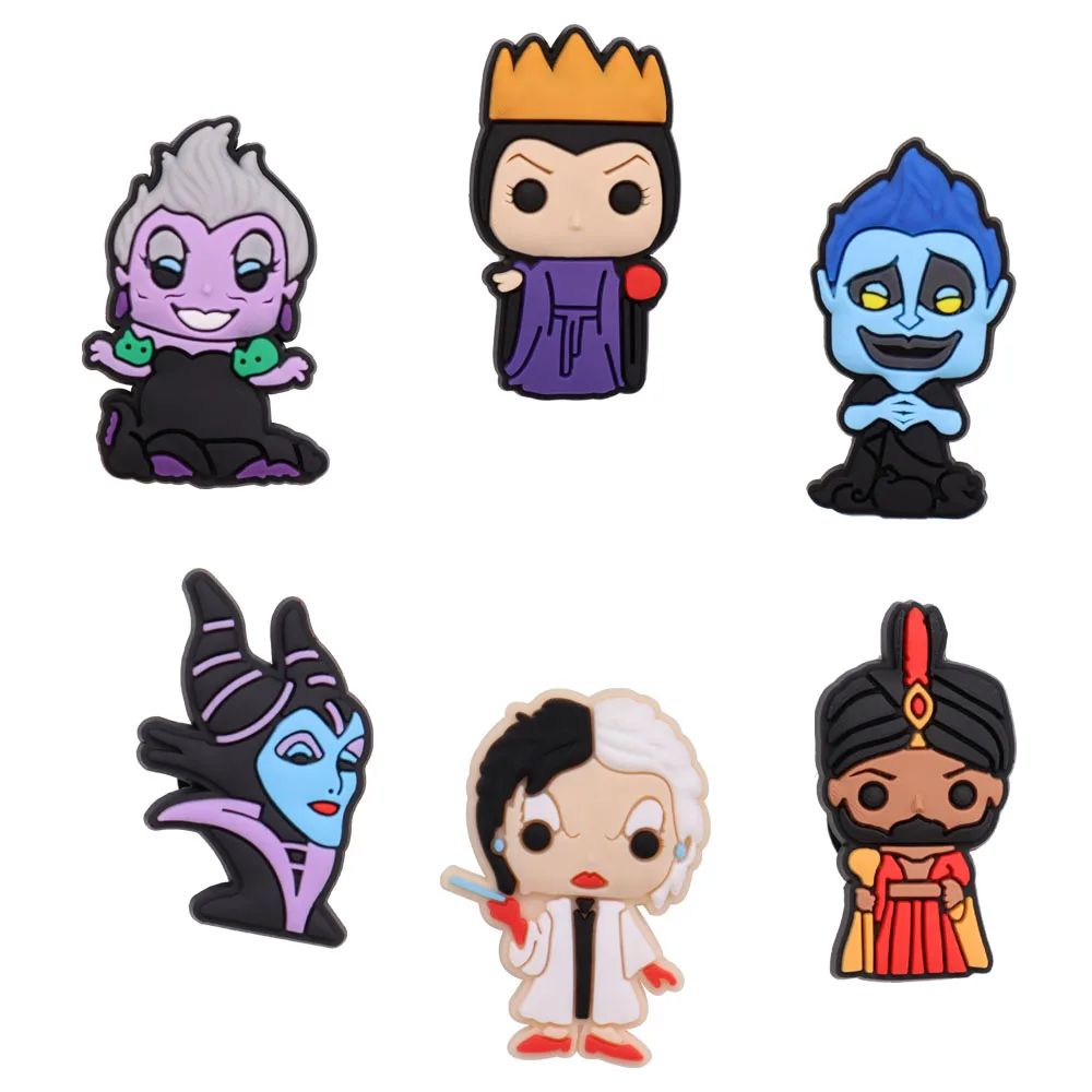 

Single Sale 1pcs PVC Cartoon Anime Shoes Accessories Magical Wizard Garden Shoe Decorations Fit Croc Jibz Charm Kis X-Mas Gifts
