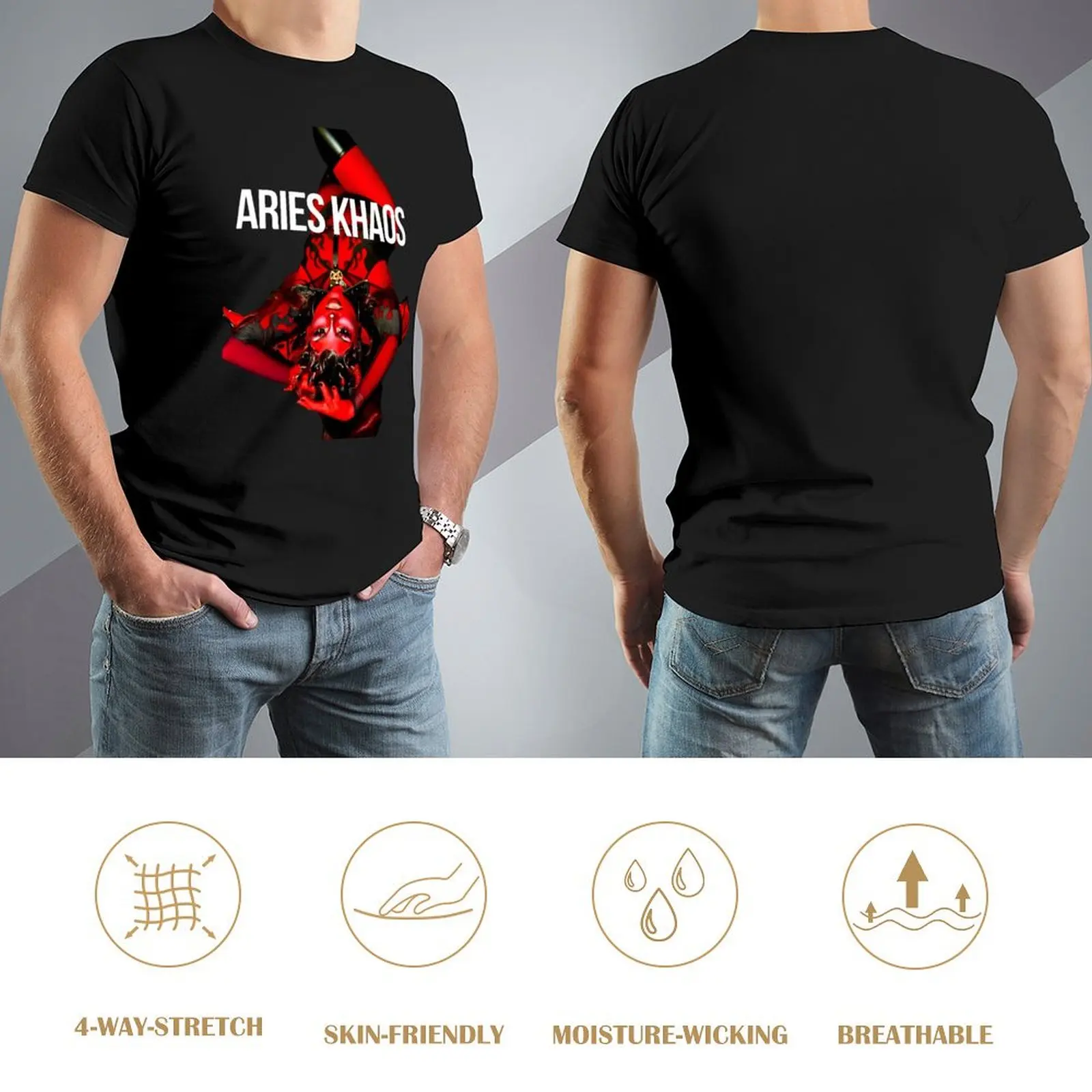 Футболка Aries Khaos Upside Down футболка с короткими рукавами винтажная рисунком для