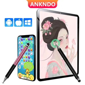 universal 2 in 1 stylus pen for apple ipad iphone drawing capacitive screen pencil caneta touch pen for mobile phone accessories free global shipping