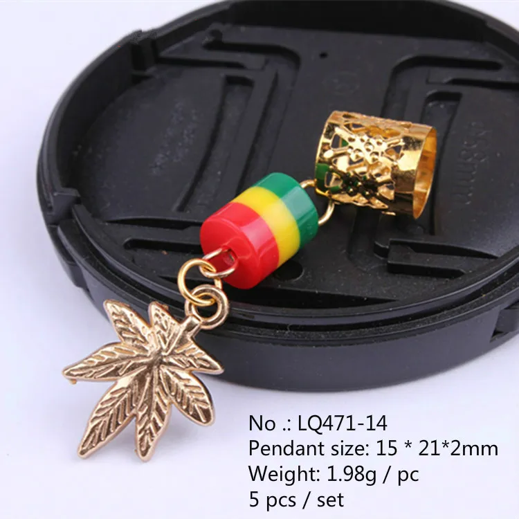 

5 Pcs/pack Metal Vintage Alloy Pendant Dreadlock Beads Hair Rings Easy To Use Cuffs Braid Rings Hair Rings Jewelry Pendants