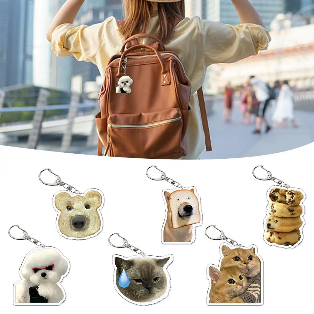 

Cute Dog Funny Cat Keychain KeyRing Key Chains Cute Cartoon Popular For Bag Pendant Creative Aaccessories Gift Key Chain Pe X4S5