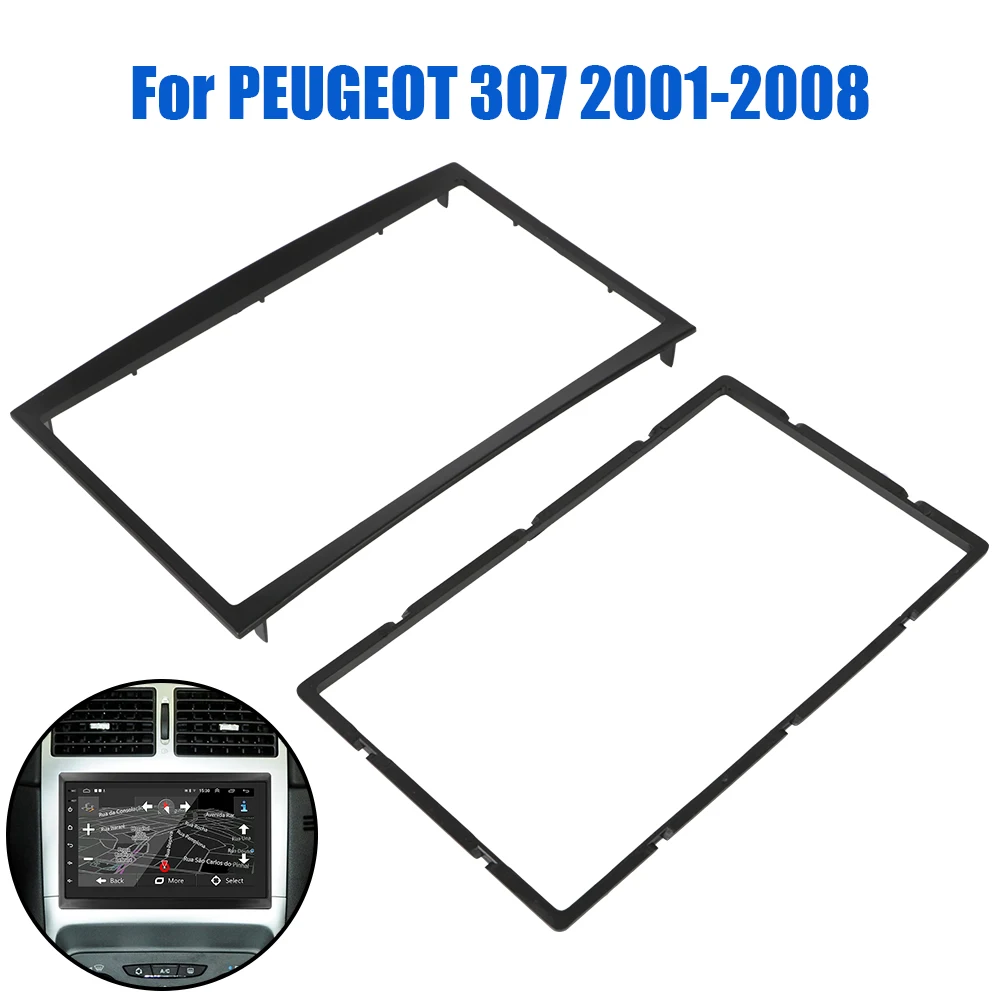 

Рамка для автомобильного плеера для Peugeot 307 2001-2008, обшивка для стереосистемы, DVD, радио, аудио, приборной панели, подходит для облицовки, автом...