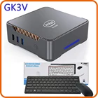 Мини-ПК GK3V, Intel J4125, Windows 11, четырехъядерный, DDR4, 8 ГБ, 256 Гб SSD, двойной Wi-Fi M LAN, 4K, WIN10, игровой мини-ПК, GK Mini