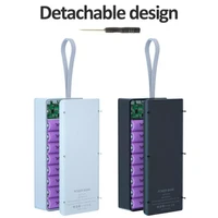 efficient detachable quick charging 16x18650 power bank box for cell phone