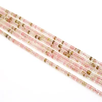 natural stone beads small cylindrical shape watermelon peel stone charms for jewelry making necklace bracelet decoration